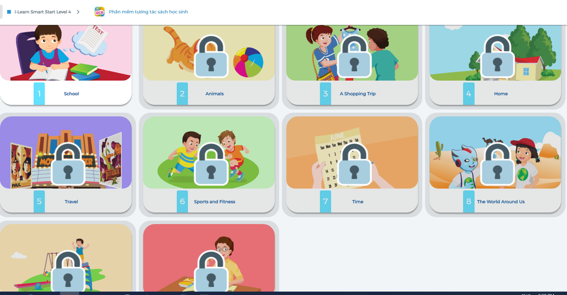 I-Learn Smart Start Level 4 - Ứng dụng phần mềm tương tác sách học sinh