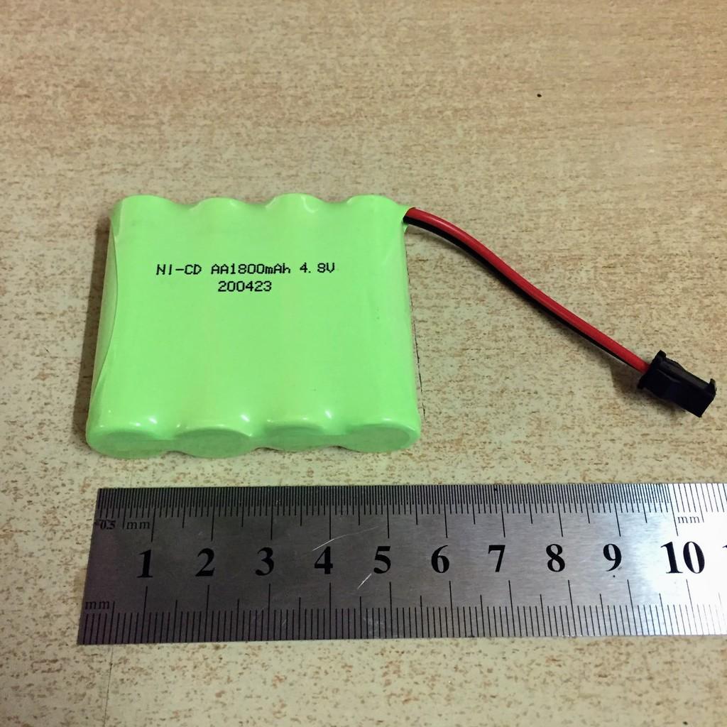 Pin 4.8 dung lượng 1800mah chân càng đen jack SM loại 2p