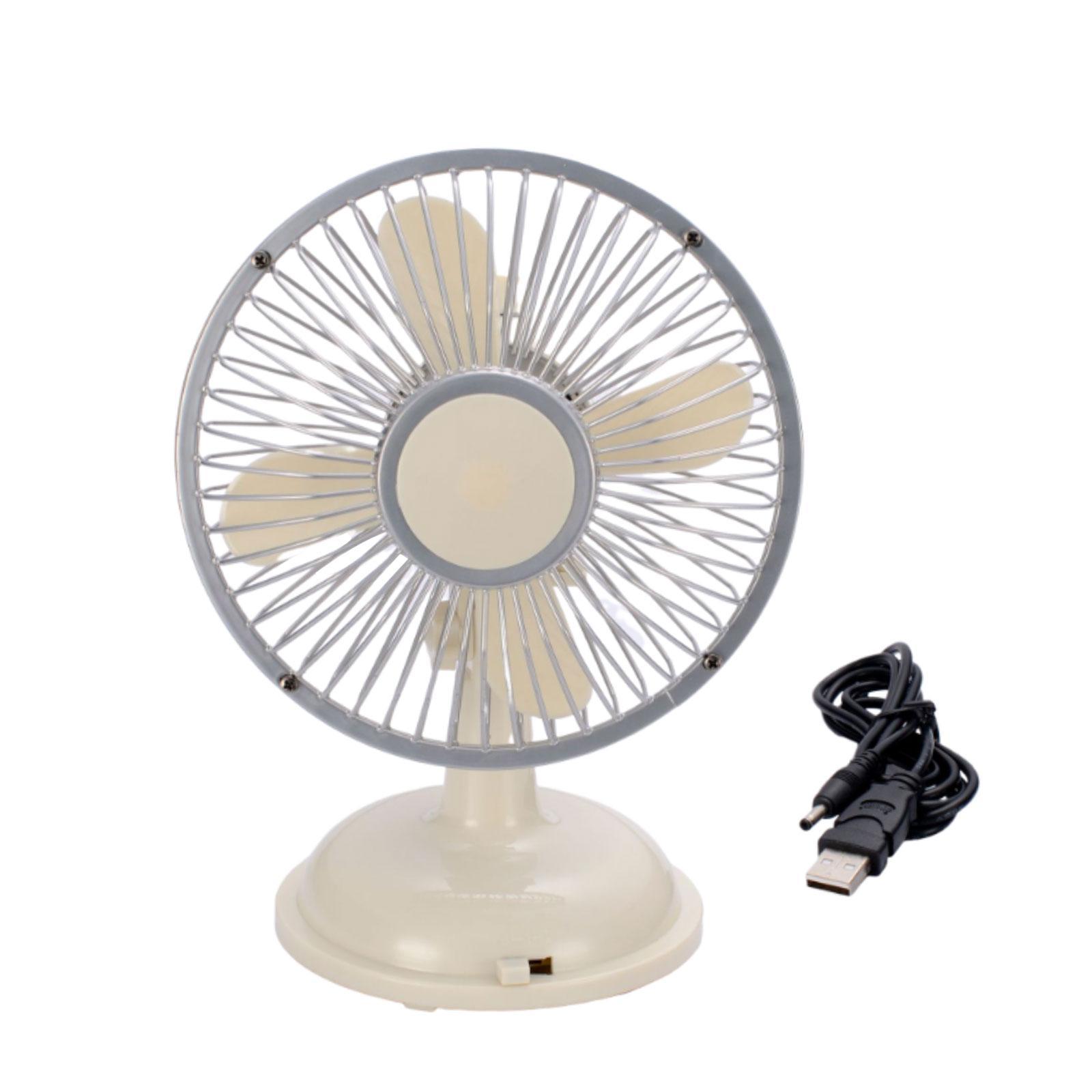 Mini Desk Fan Shaking Head Fans 2 Speeds Indoor Quiet Compact Small Cooling Fan Personal Portable Fan for Outdoor Home Desktop Office Camping
