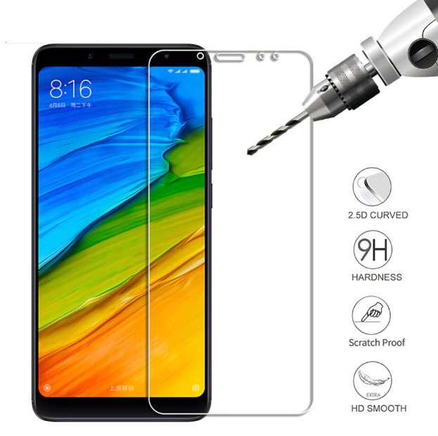 Tấm dán kính cường lực độ cứng 9H dành cho Xiaomi Redmi 5 plus - KCL01