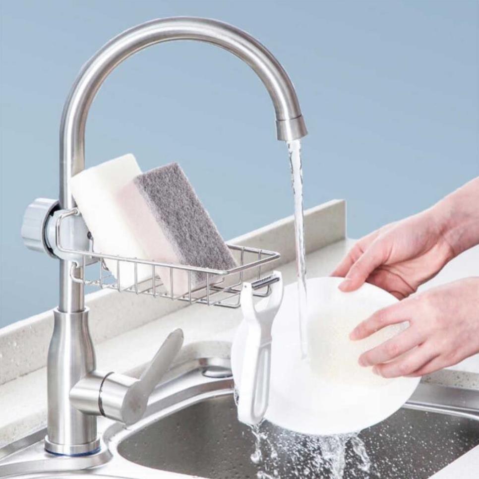 Kệ Inox Để Đồ Gắn Vòi Nước Nhà Tắm Nhà Vệ Sinh