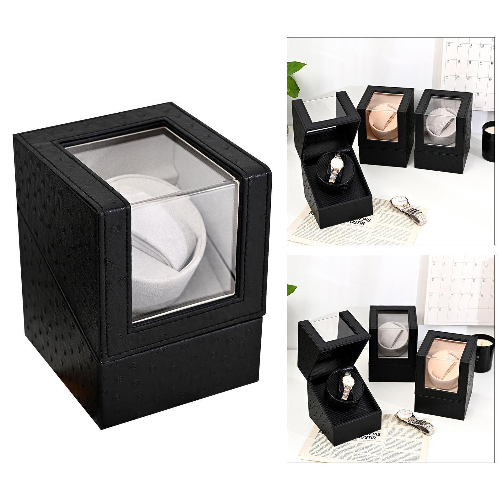 Battery Powered Automatic Watch Winder with Quiet Motor Wristwatch Box