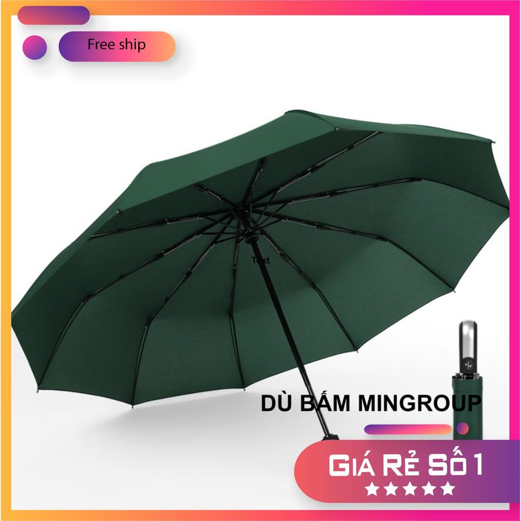 Ô Dù 10 Nan Size Lớn Đóng Mở Tự Động Bằng Nút Bấm Chống Tia UV(Chọn Màu) - Dù Bấm Vải Dù Cao Cấp Hàng Xuất Nhật