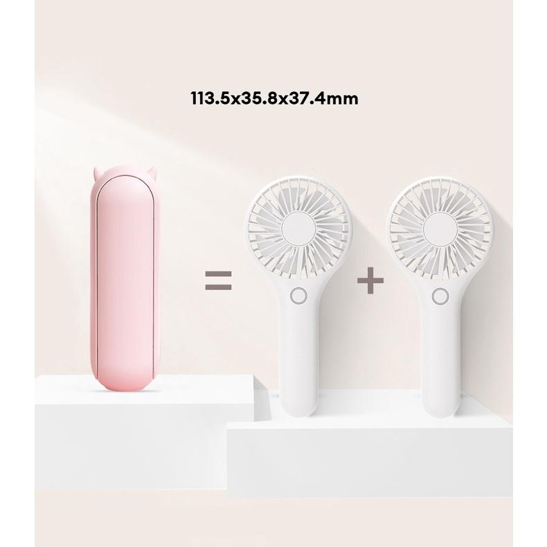 Quạt Mini Cầm Tay JIASHI Có Thể Sạc Lại Bằng Cổng USB Hàng nhập khẩu