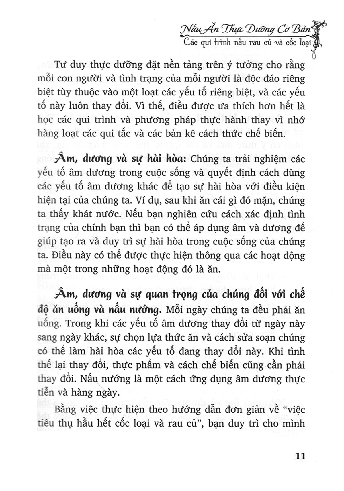 Nấu Ăn Thực Dưỡng Cơ Bản - Các Qui Trình Nấu Rau Củ Và Cốc Loại