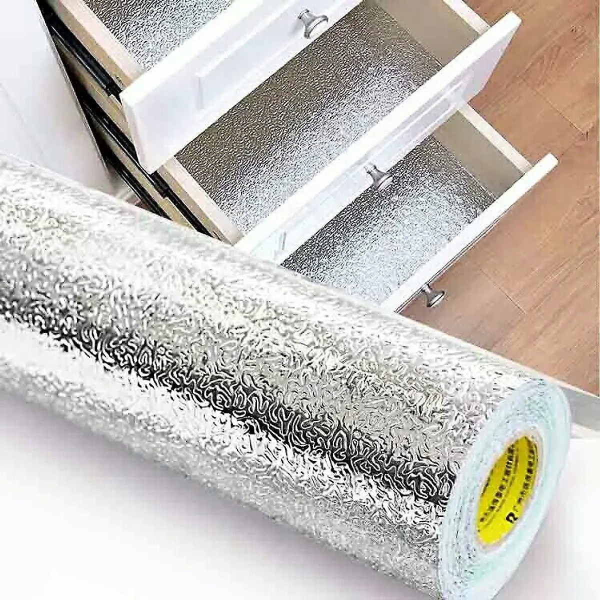 Bộ 3 cuộn giấy dán tường tráng nhôm cách nhiệt