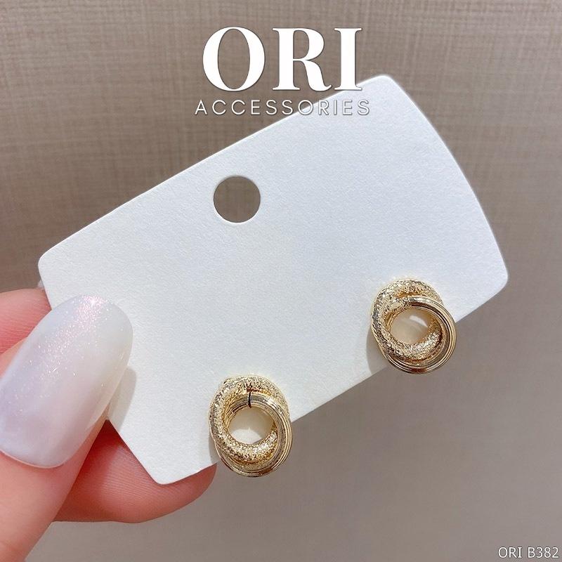 Khuyên tai nữ dáng nhỏ Circles thời trang tinh tế ORI ACCESSORIES B382