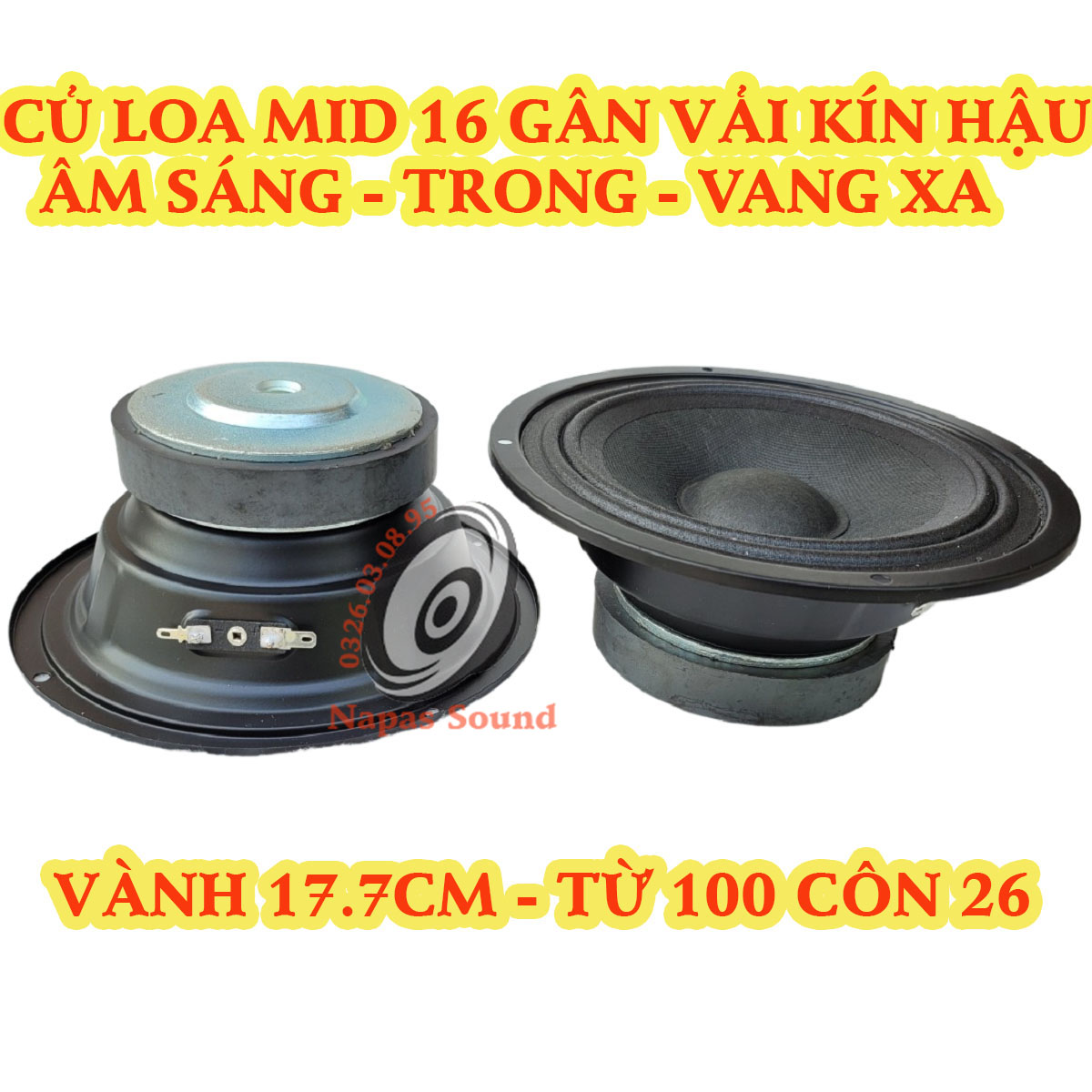 CỦ LOA MID TRỢ LỜI CHO CÁC BASS 25 30 40 - LOA TRUNG 16 KÍN HẬU - LOA TRUNG KÍN HẬU