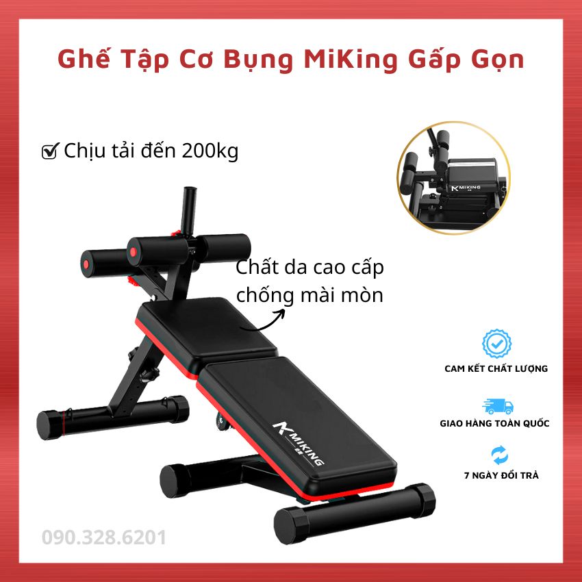 Ghế Tập Cơ Bụng Gấp Gọn, Ghế Tập Gym Đa Năng, Tập Bụng, Eo, Bắp Tay