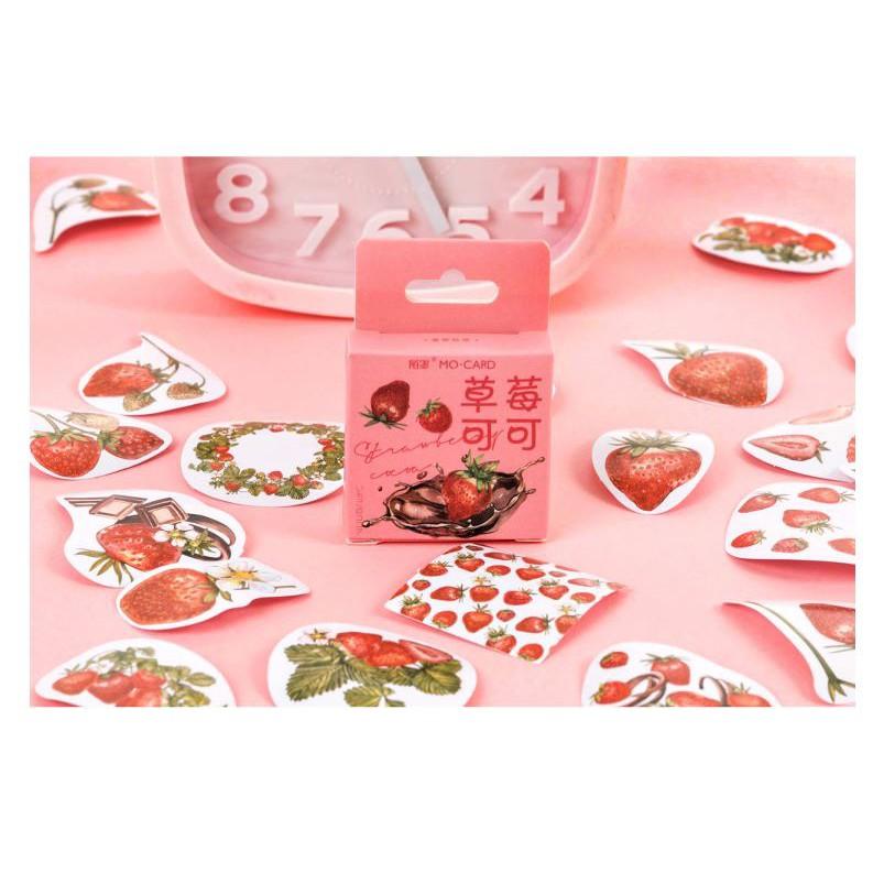 Bộ 45 Sticker Dâu Tây Đáng Yêu E113