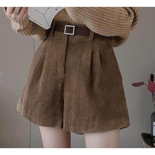 Quần short lưng cao ống rộng