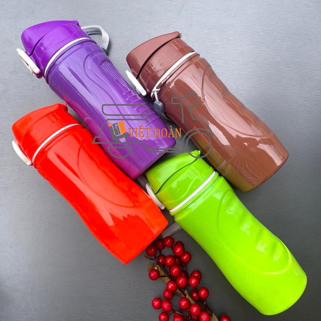 BÌNH NƯỚC HỌC SINH GIỮ NHIỆT 500ml- Công nghệ Nano- Nhựa PET bên ngoài chịu va đập mạnh, giữa là PU giữ lạnh , HVNCLC