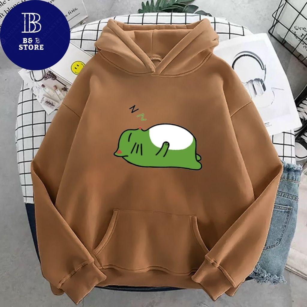 ÁO KHOÁC HOODIE NỈ UNISEX IN GẤU NGỦ SIÊU CUTE ÁO KHOÁC HOODIE LOCAL BRAND FORM RỘNG NAM NỮ NHIỀU MÀU