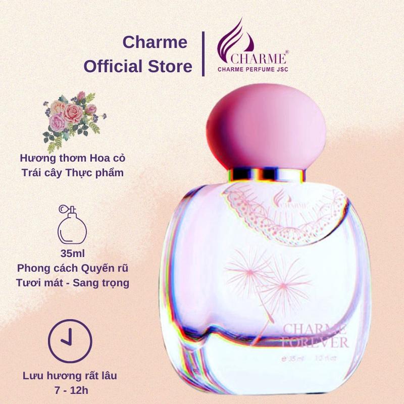 Nước hoa nữ nhẹ nhàng, Charme Forever, mùi hương gợi cảm, tinh tế và thanh khiết, 35ml