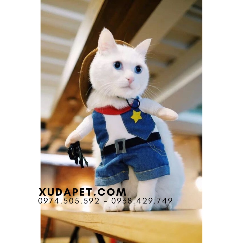 Áo Cosplay Cao Bồi Cho Chó Mèo - SP006019cowboy