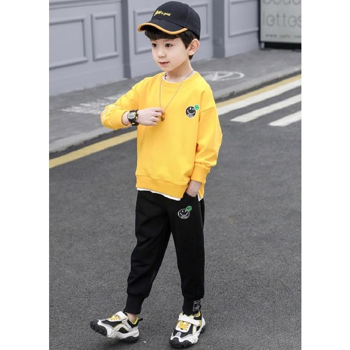 Quần Áo Trẻ Em,Quần Áo Thu Đông HAPPY Cá Tính Dễ Thương Cho Bé 16-40KG