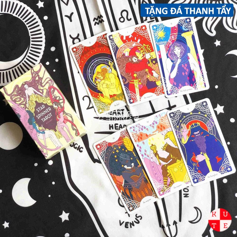 Bài Tarot Star Spinner 81 Lá Bài Tặng File Tiếng Anh Và Đá Thanh Tẩy