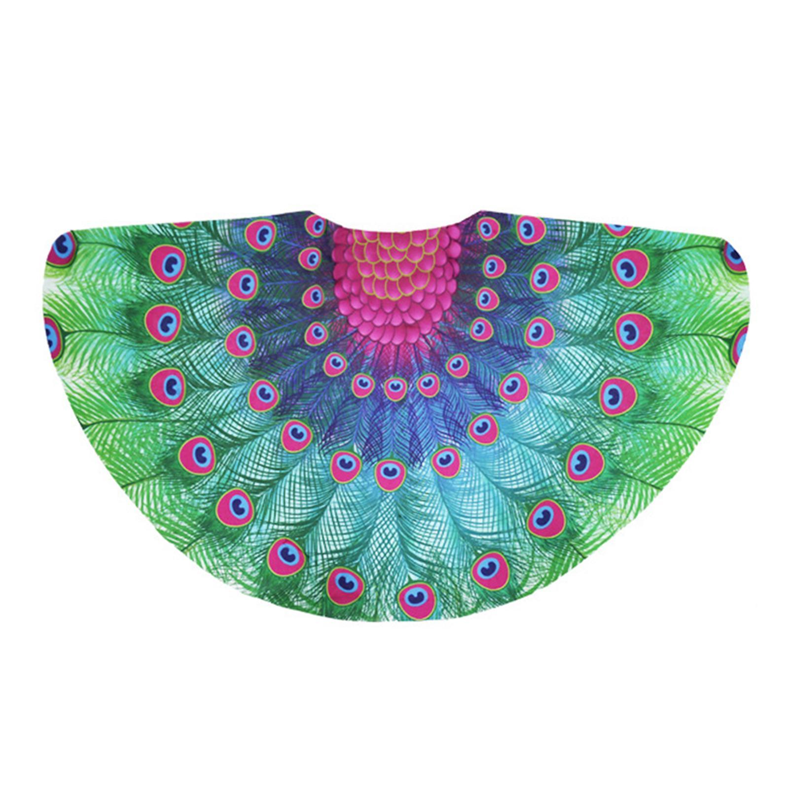 Peacock Cloak Costume Cloak Cosplay Fancy Dress Carnival Decoration Fancy Dress Costume Toy Party Cloak Cape for Accessories Kids Boys Girls