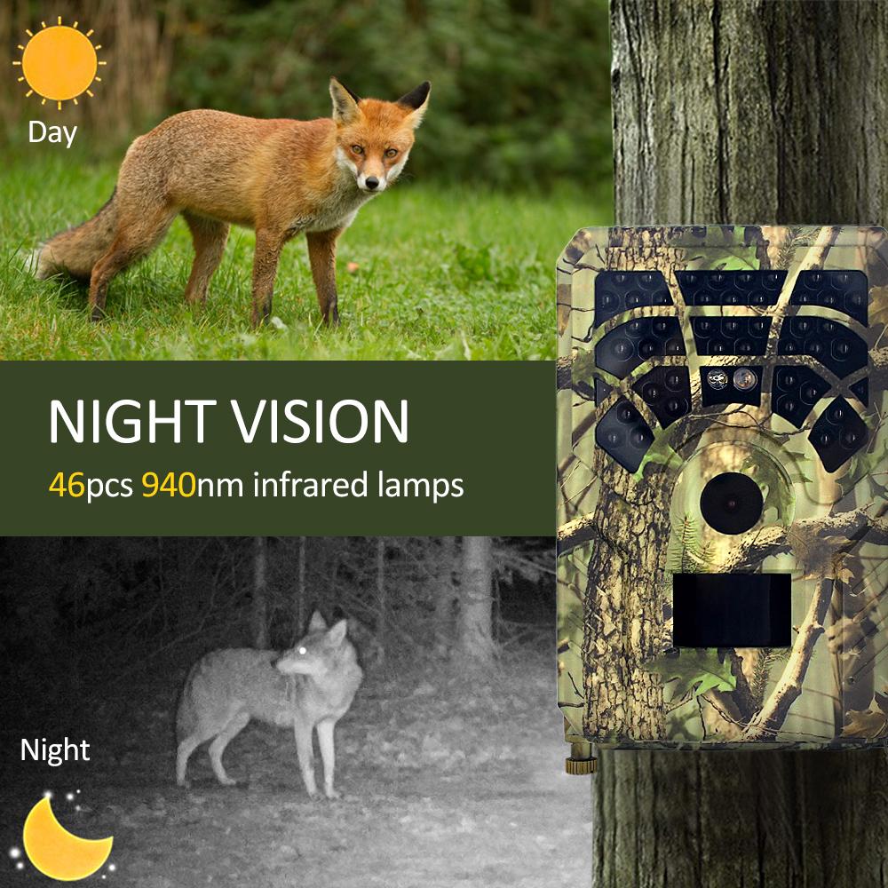 5MP 480P Trail and Game Camera Motion Activated Hunting Camera Outdoor Wildlife Scouting Camera Night Vision Waterproof