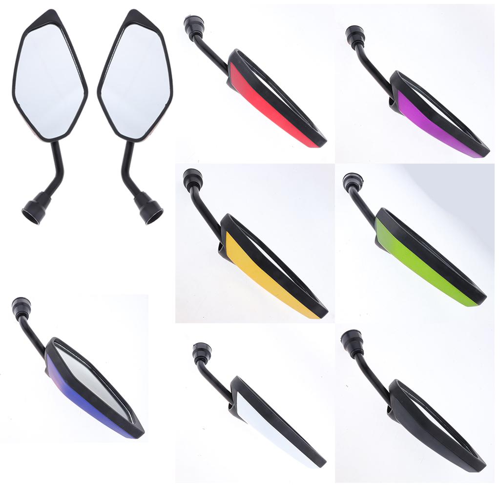Universal Motorcycle Moped Dirt Bike ATV Scooter 10mm Rear View Side Mirror