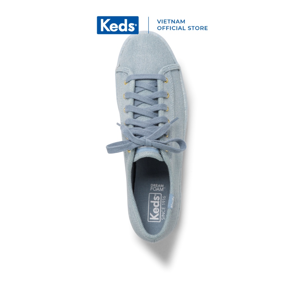 Giày Keds Nữ - Triple Kick Burlap Lt Blue - KD060329