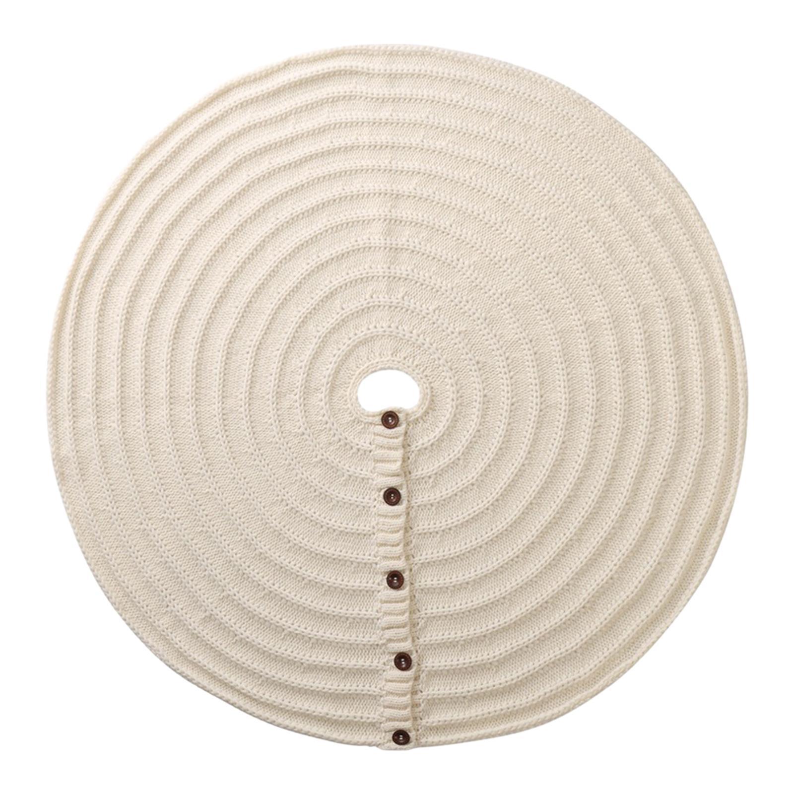 Christmas Tree Skirt Round Christmas Ornaments for New Year Family Farmhouse