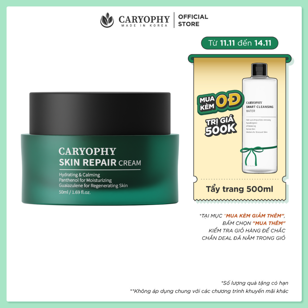 Kem Dưỡng Phục Hồi Da Nhạy Cảm - Caryophy Skin Repair Cream