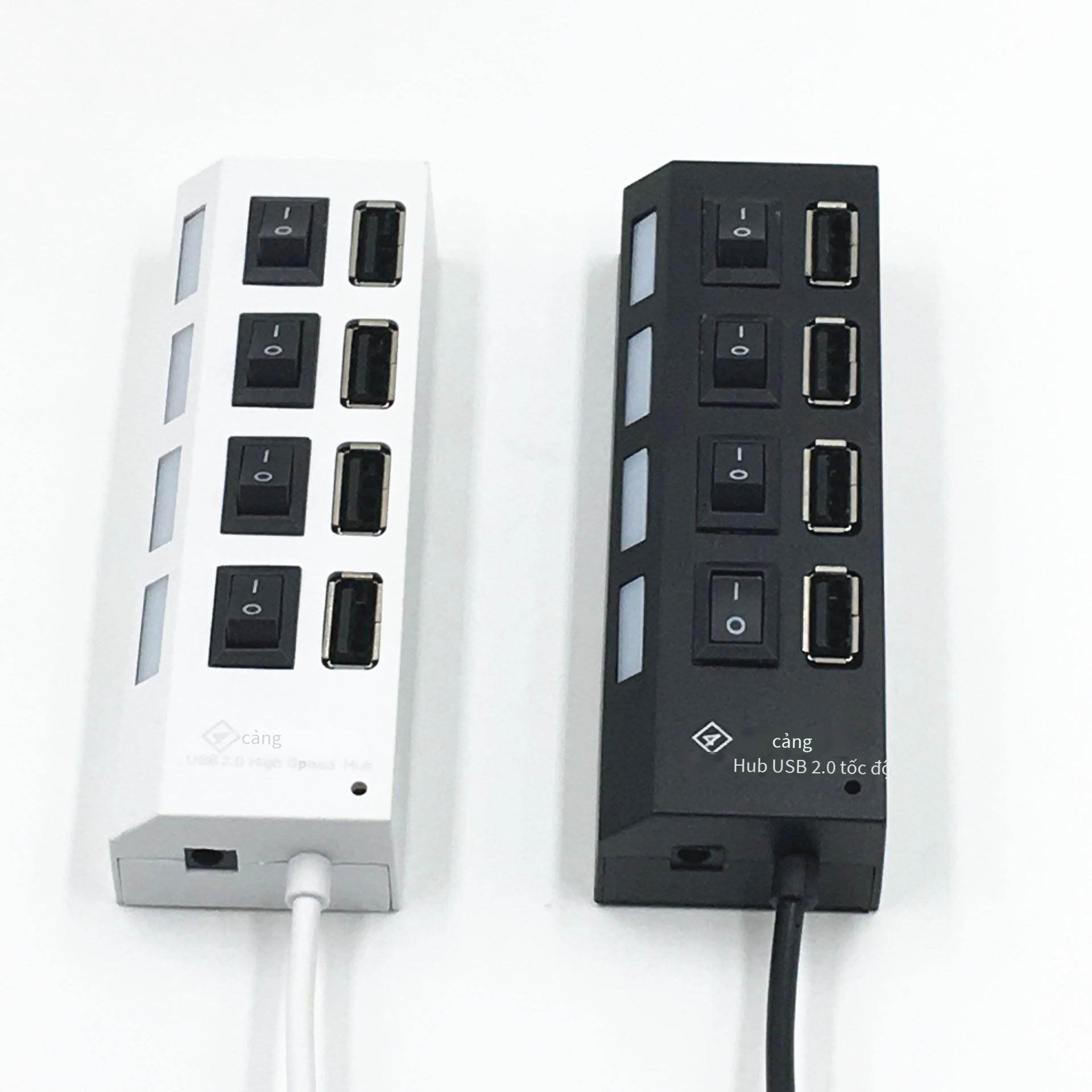 Bộ chia usb ưu đãi nhất USB hub Bộ chuyển đổi đa năng 4 cổng công tắc độc lập 4 cổng USBHUB