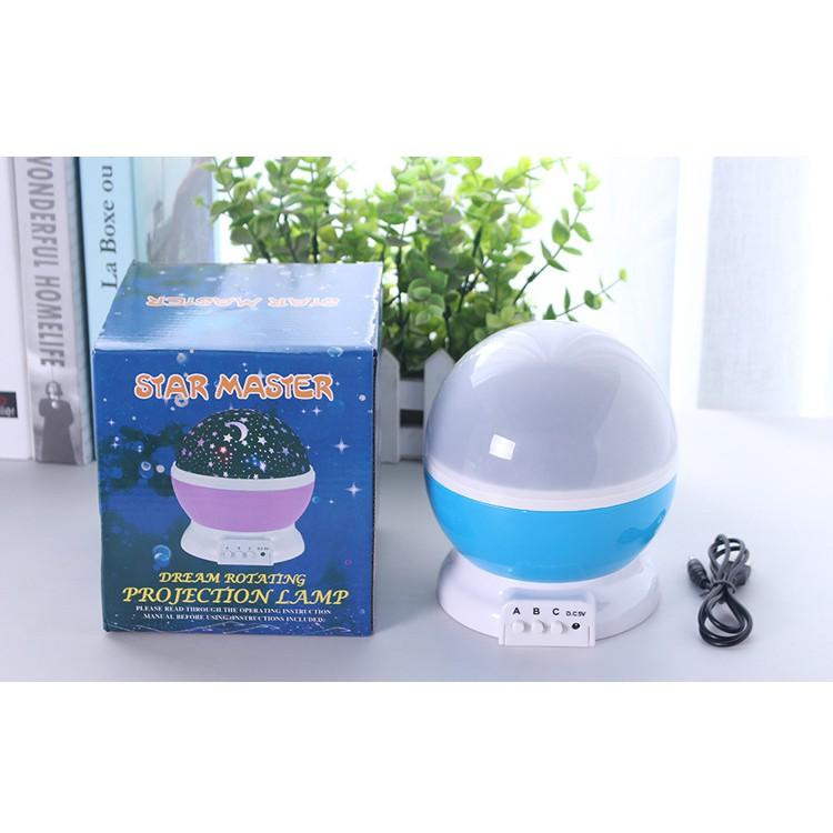 chiếu sao tự xoay tròn thần kỳ 360 Star Master pro