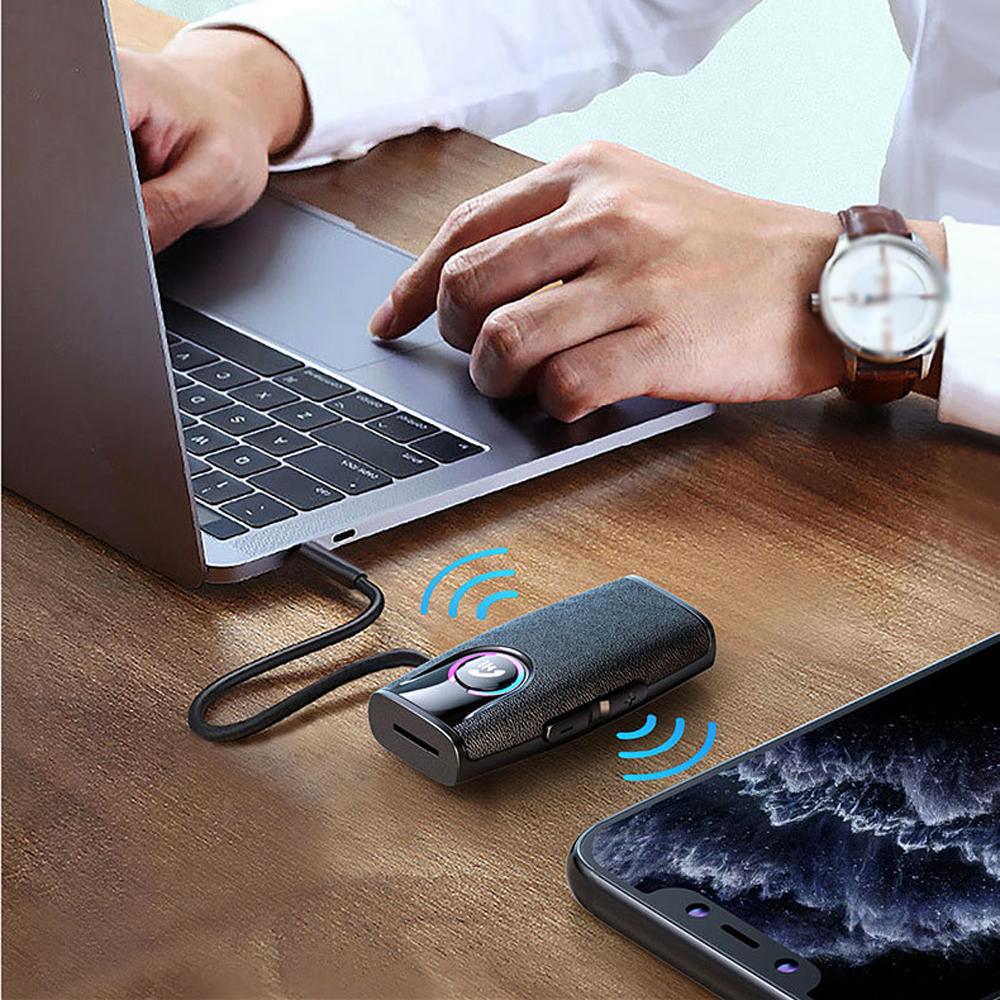 Small Size 3.5mm Car Wireless Audio Receiver Convenient Auto BT Audio Receiver Portable Car Driving Handsfree Call Car AUX Accessory