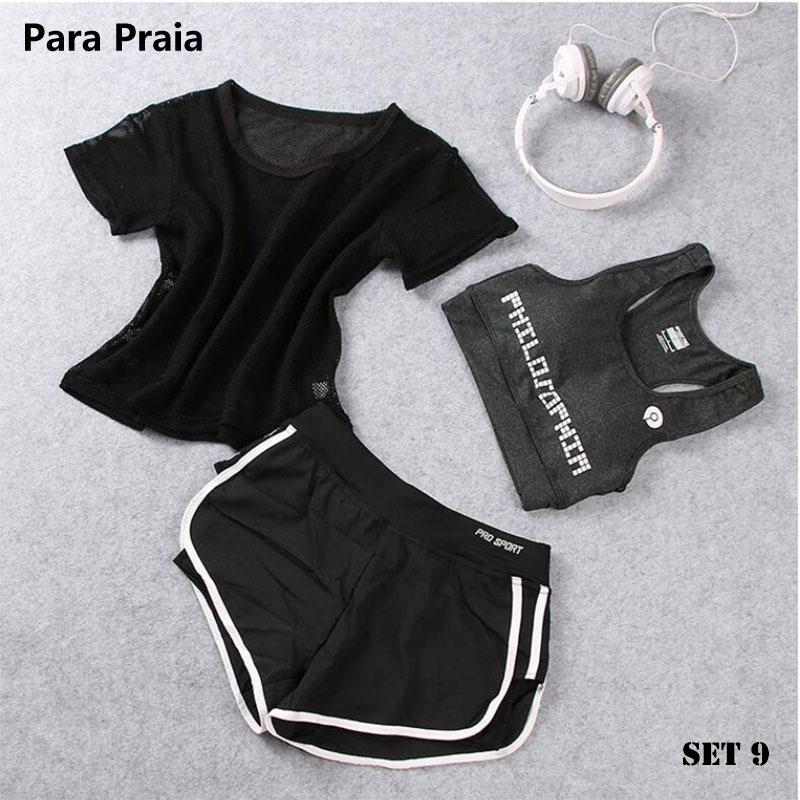 Cao Cấp Bộ Ba Tập Yoga Bộ Thể Thao Dành Cho Nữ Áo Bra Thể Thao Thể Dục Quần Áo Nữ Thể Thao Tập Gym Tập Thể Crop Top phụ Nữ