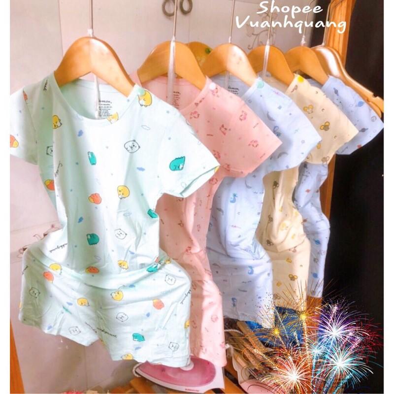 Set 3 bộ quần áo cotton cho bé 3-12kg