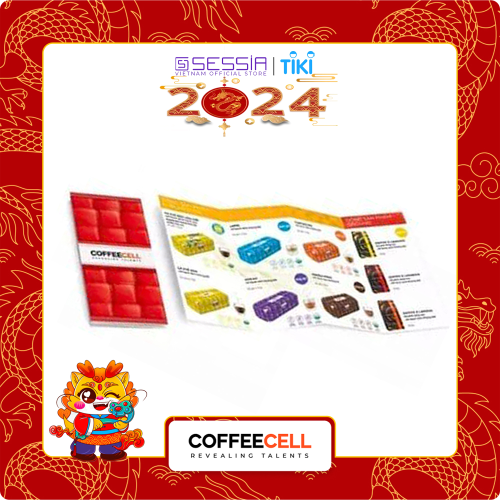 Combo 5 Bộ Tờ Rơi Leaflets Catalogue Bộ Sưu Tập Cà Phê Nhân Sâm - COFFEECELL - Thiết kế đặc sắc và đẹp mắt - Hàng Chính Hãng