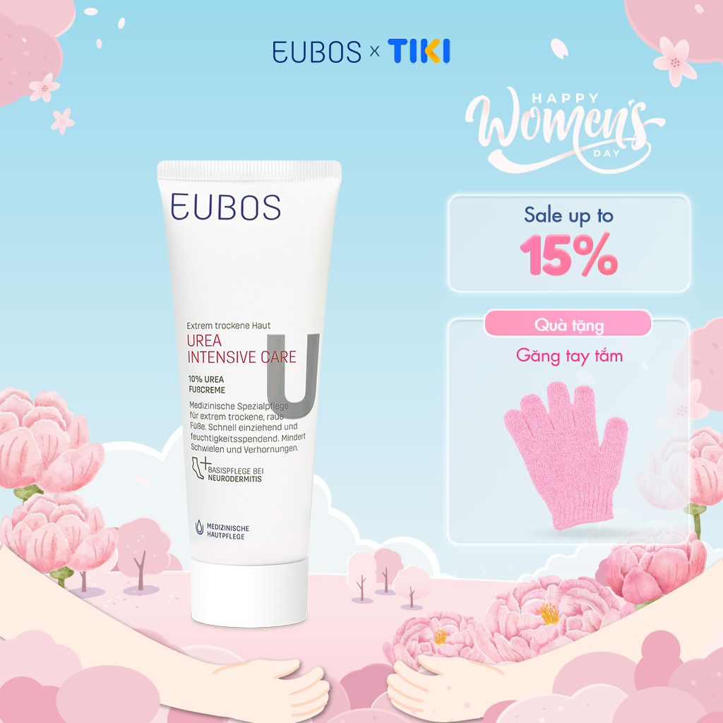 Kem Nứt Gót Và Dưỡng Da Chân EUBOS UREA 10% Foot Cream Thẩm Thấu Nhanh Cải Thiện Làn Da Khô Thô Ráp 100ml