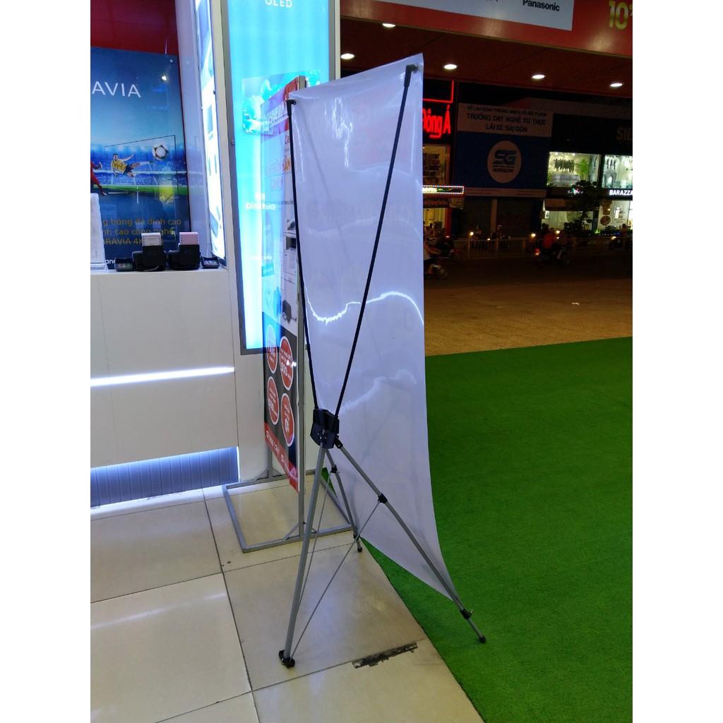 Chân standee 80x180cm treo banner chữ X kiểu dáng Hàn Quốc cường lực tốt