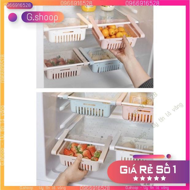 Khay để đồ tủ lạnh rổ nhựa co giãn tiện ích