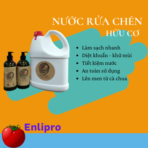 NƯỚC RỬA CHÉN ORGANIC – KHÔNG HÓA CHẤT CÔ CÀ CHUA 500ml