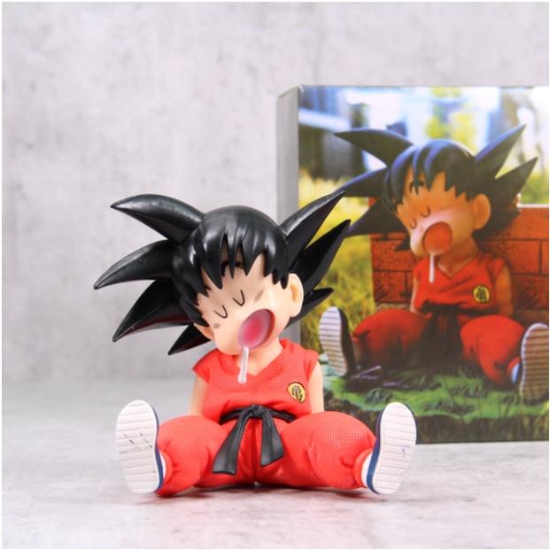 Mô Hình Goku Ấu Thơ, Ngồi Ngủ Cute Dễ Thương, Cao 8,5cm - Tượng Figure Dragon Ball