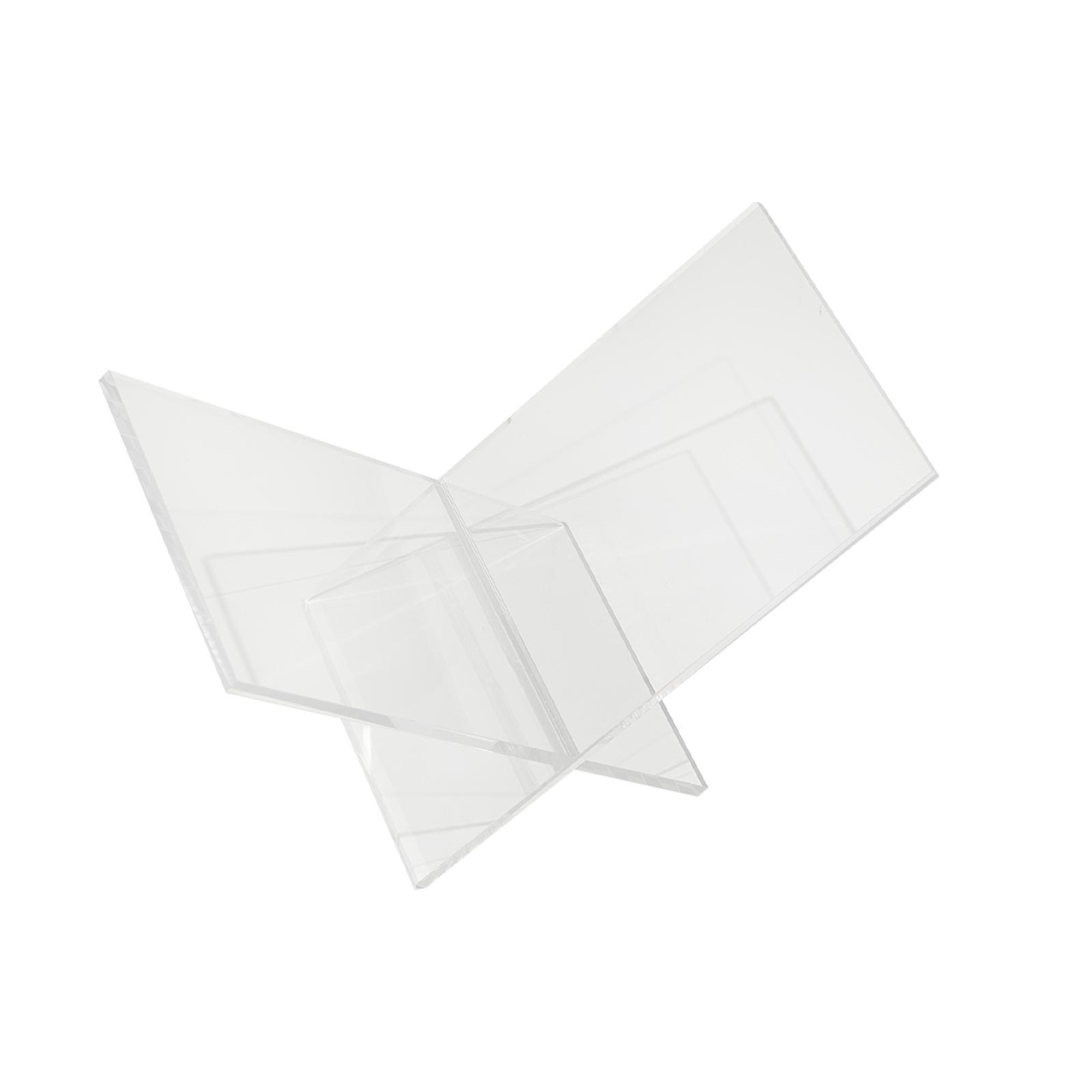 Acrylic Book Reading Holder for Desk Display Storage Shelf Open Book Stand