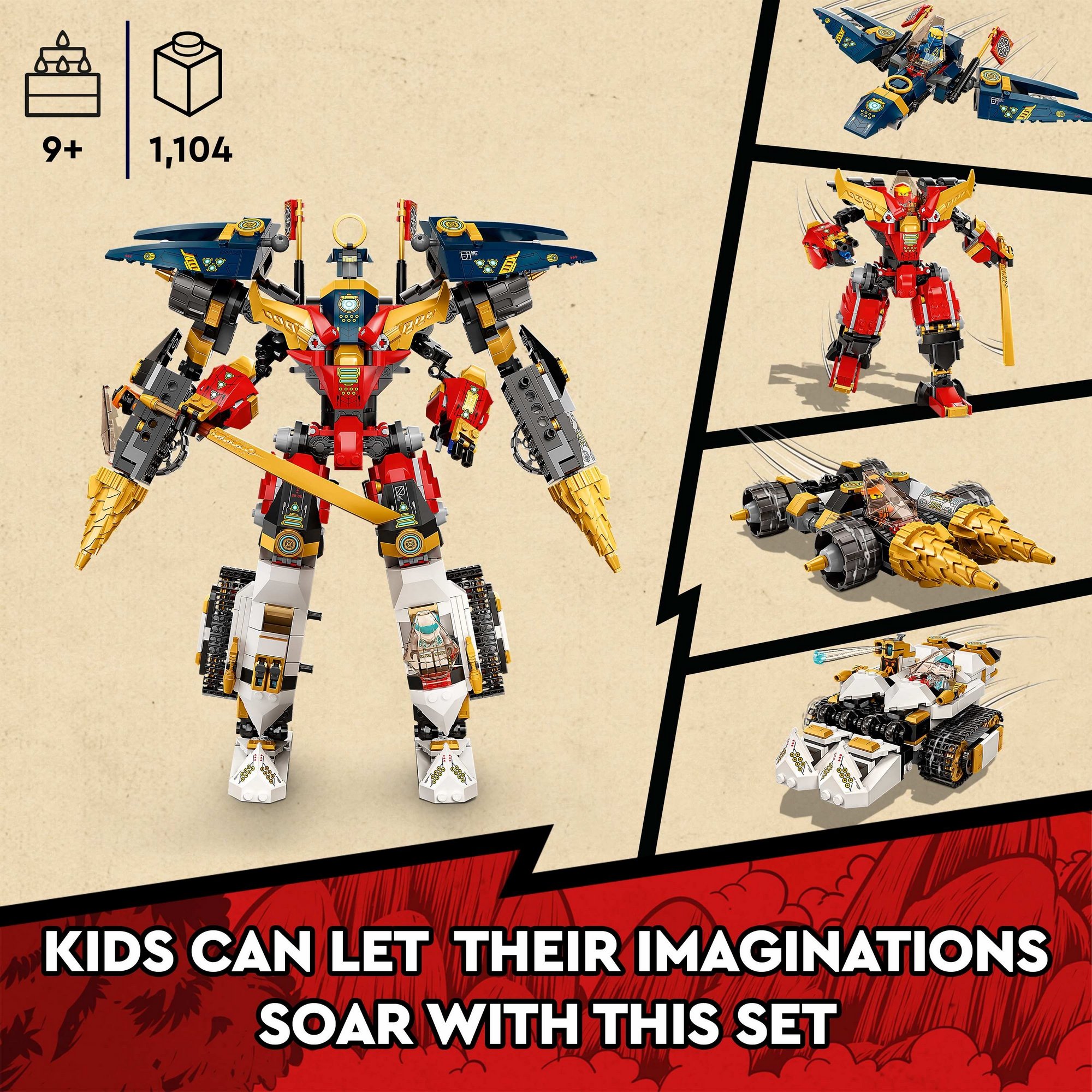 LEGO Ninjago 71765 Bộ đôi chiến giáp dũng mãnh