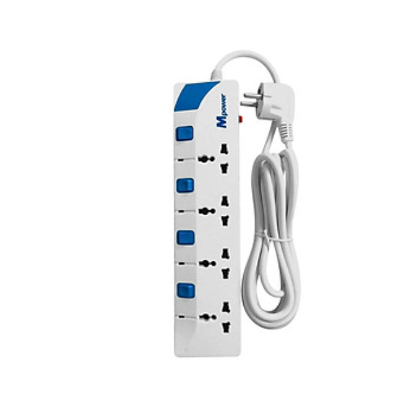 Ổ Cắm Điện 4 Lỗ 3 Chấu 5m Mpower MP-245S