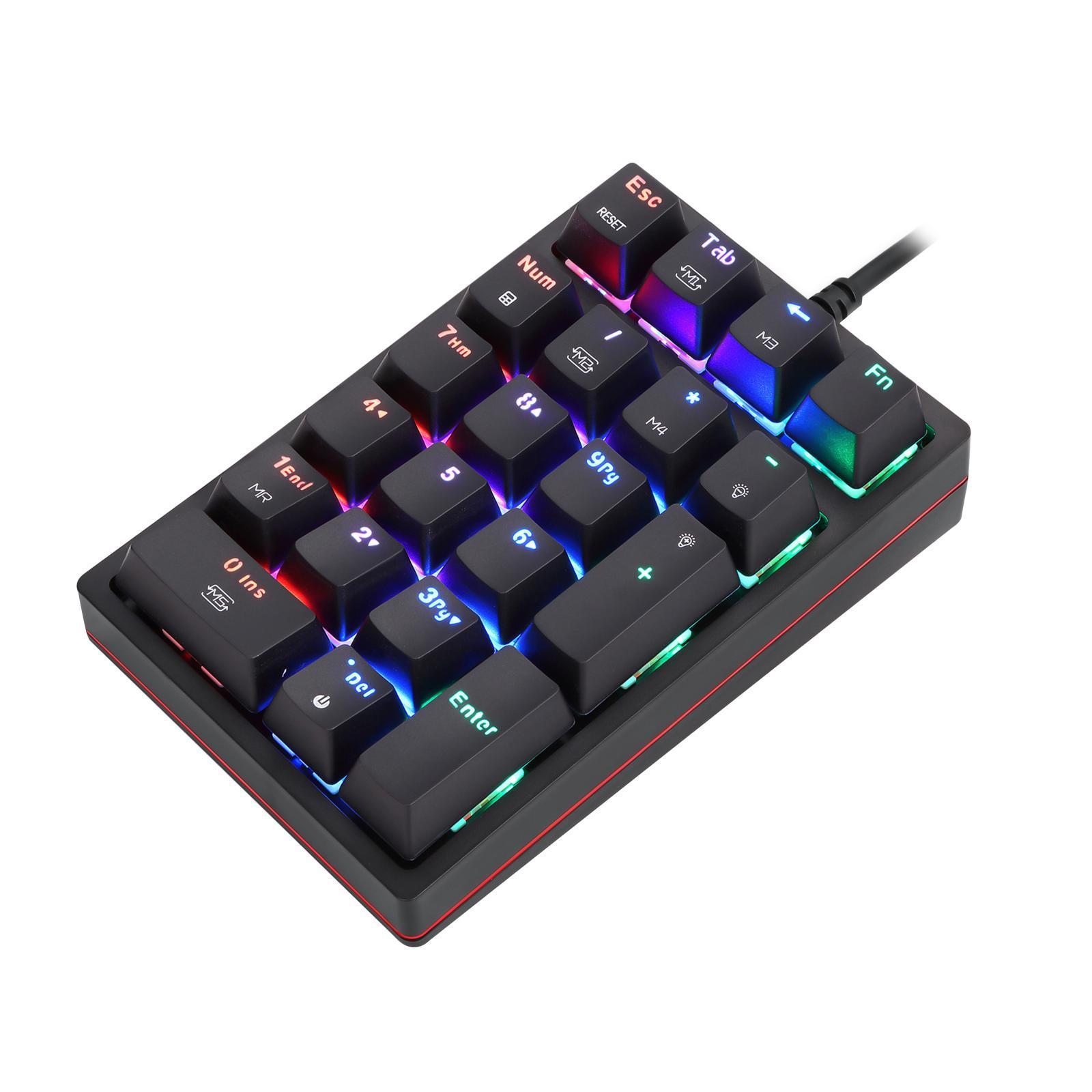 K24 Mini  21 Keys USB-C RGB Wired for Home Gaming Computer