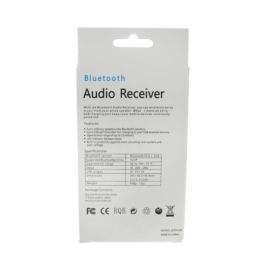 USB Bluetooth Wireless  Receiver Adapter for PC Speaker US Plug