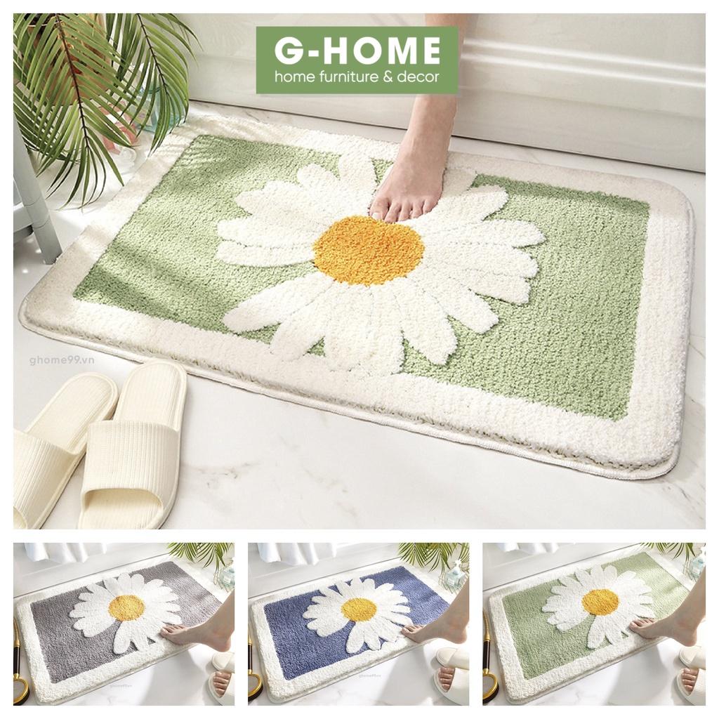 Thảm lau chân thấm nước Ghome chống trơn trượt dùng trong phòng khách, phòng tắm TC01
