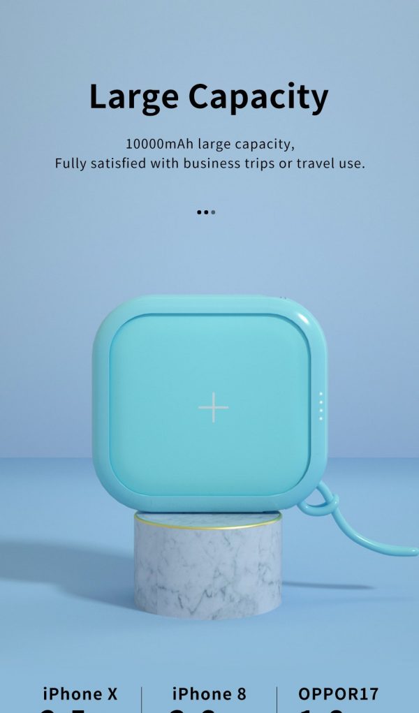 SẠC DỰ PHÒNG KIÊM SẠC KHÔNG DÂY MIPOW CUBE X 10000 PD 20W/WIRELESS CHARGER 10W - HÀNG CHÍNH HÃNG
