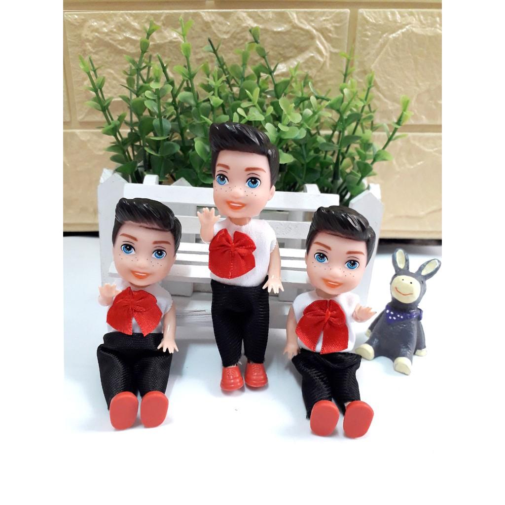 Combo 03 Búp Bê ChiBi Hoàng Tử Nhí Đẹp Trai 11cm