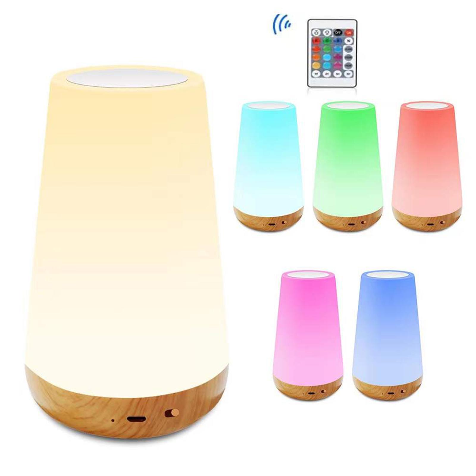 Night Light Remote Baby Bedroom Bedside Desk Tap Lamp