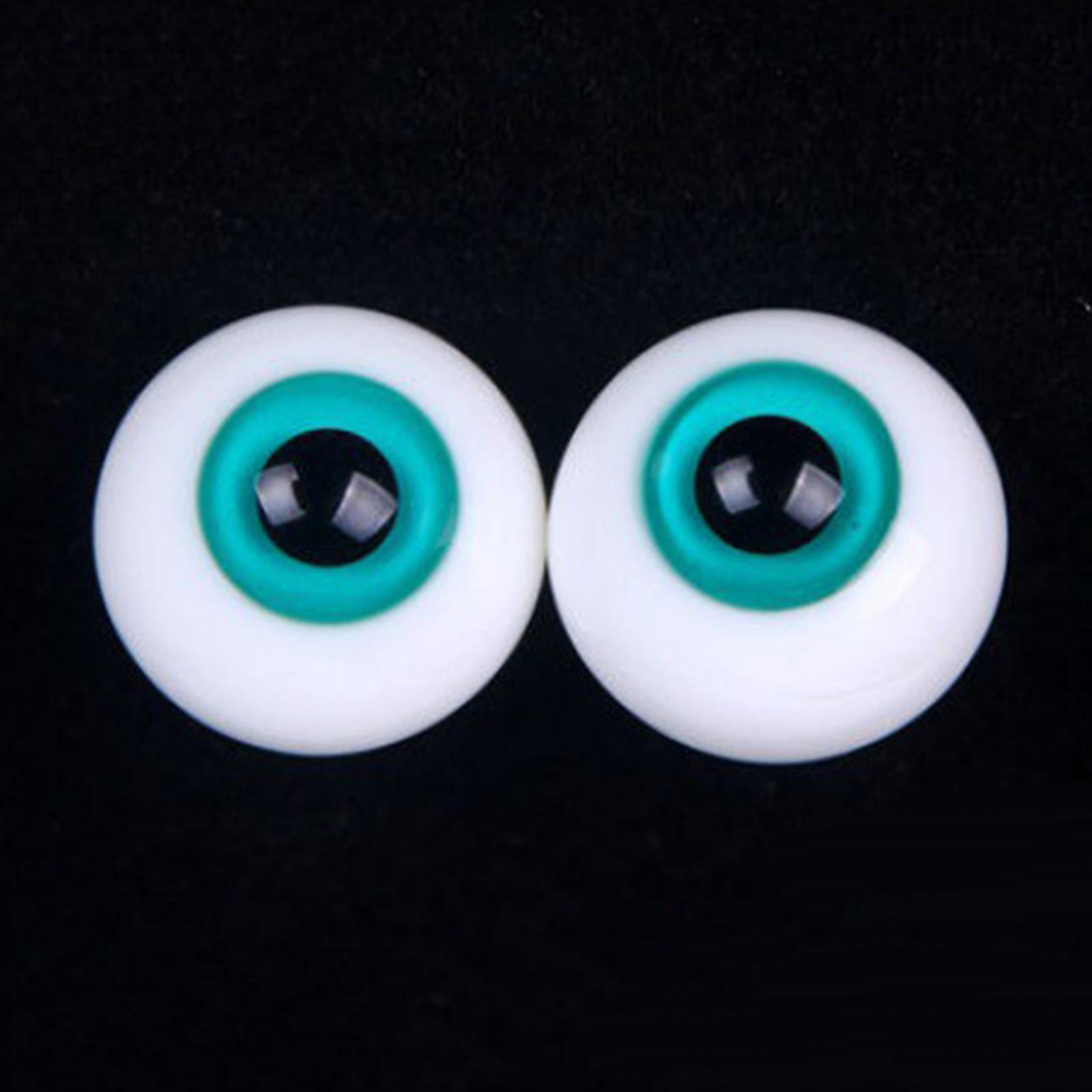 2x Doll Eyes Wiggle Eyes for Halloween Props Sculpture Doll