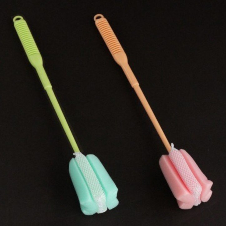 Dụng cụ rửa chai lọ có đầu mút Antibacterial (Size M) - Nội địa Nhật Bản - Giao màu ngẫu nhiên