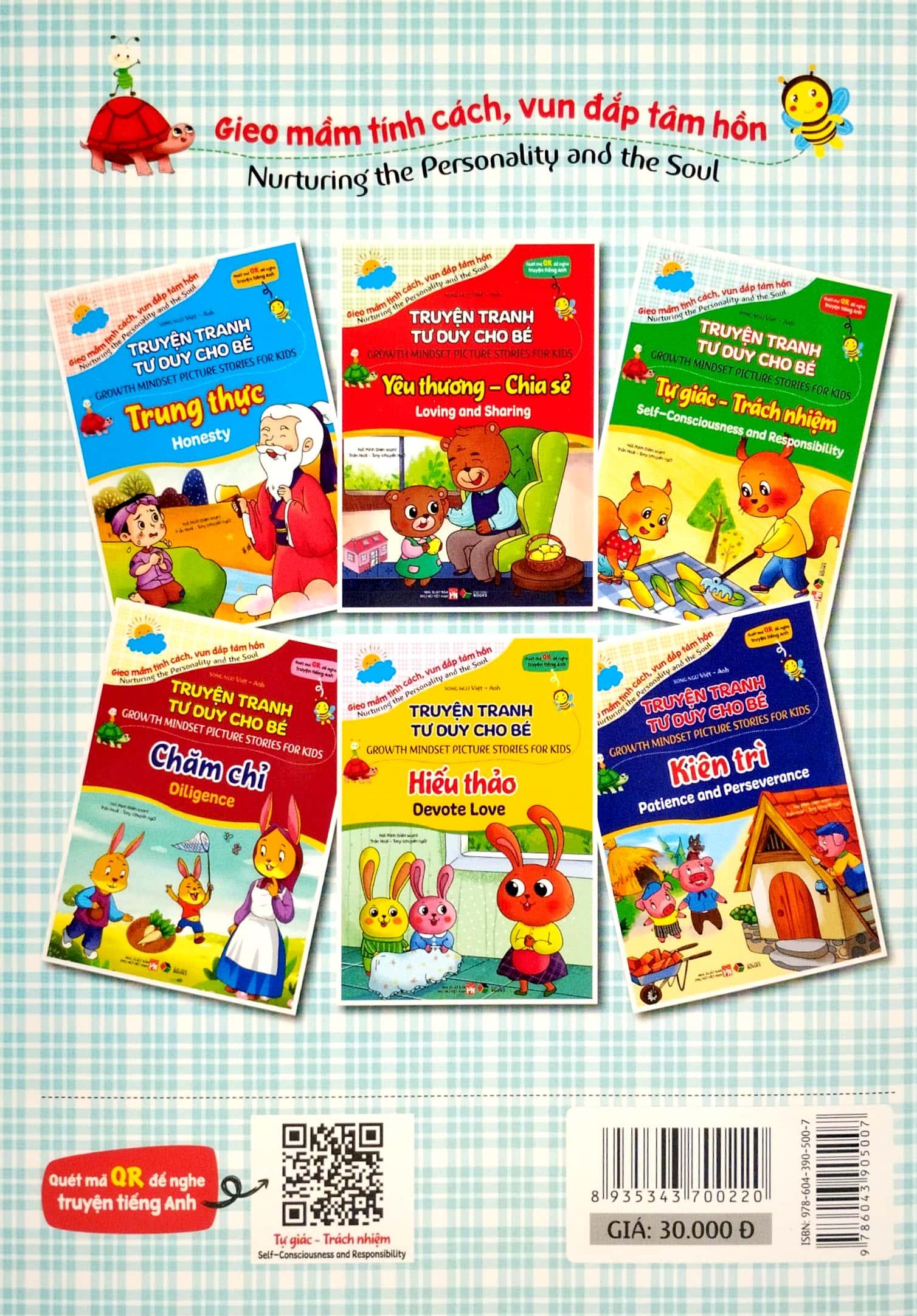 Truyện Tranh Tư Duy Cho Bé - Song Ngữ Việt-Anh - Tự Giác Và Trách Nhiệm